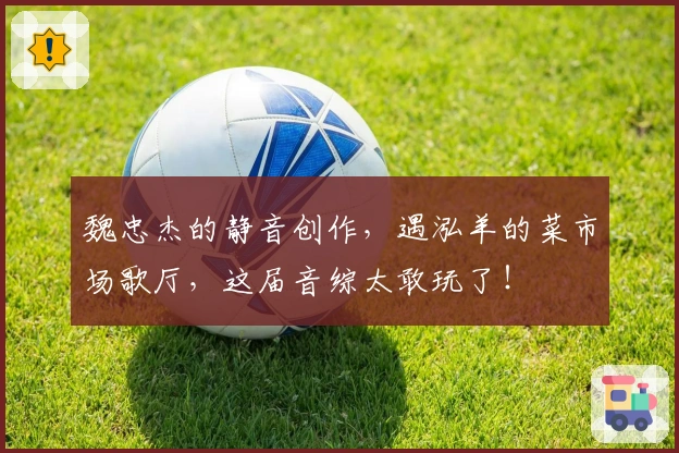 魏忠杰的静音创作，遇泓羊的菜市场歌厅，这届音综太敢玩了！